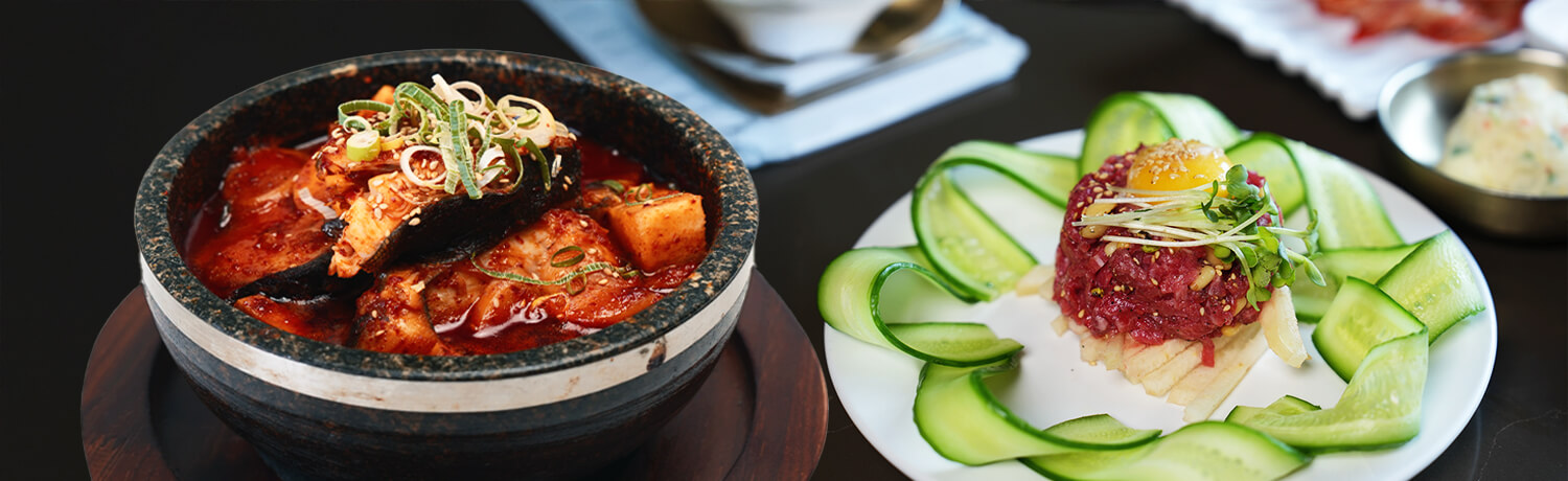 Spicy Black Cod and Beef Tartare